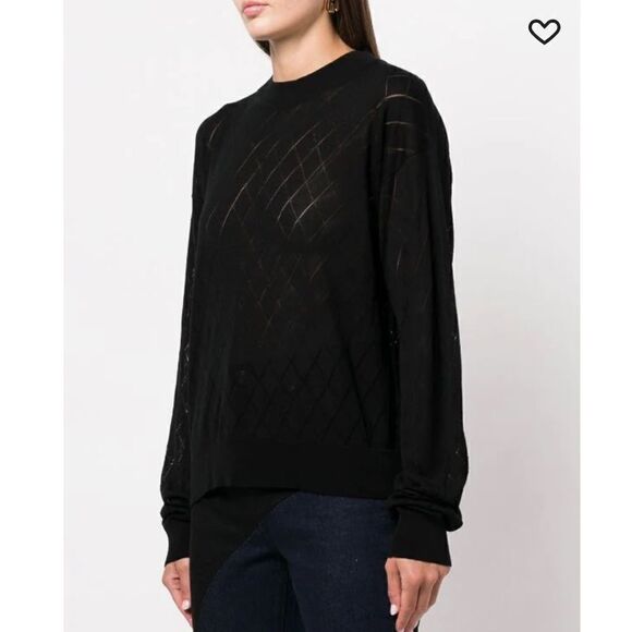 NWT RTA Avalon Open Argyle Sweater Black XS - Picture 10 of 14